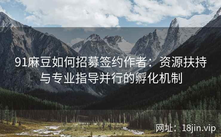 91麻豆如何招募签约作者：资源扶持与专业指导并行的孵化机制
